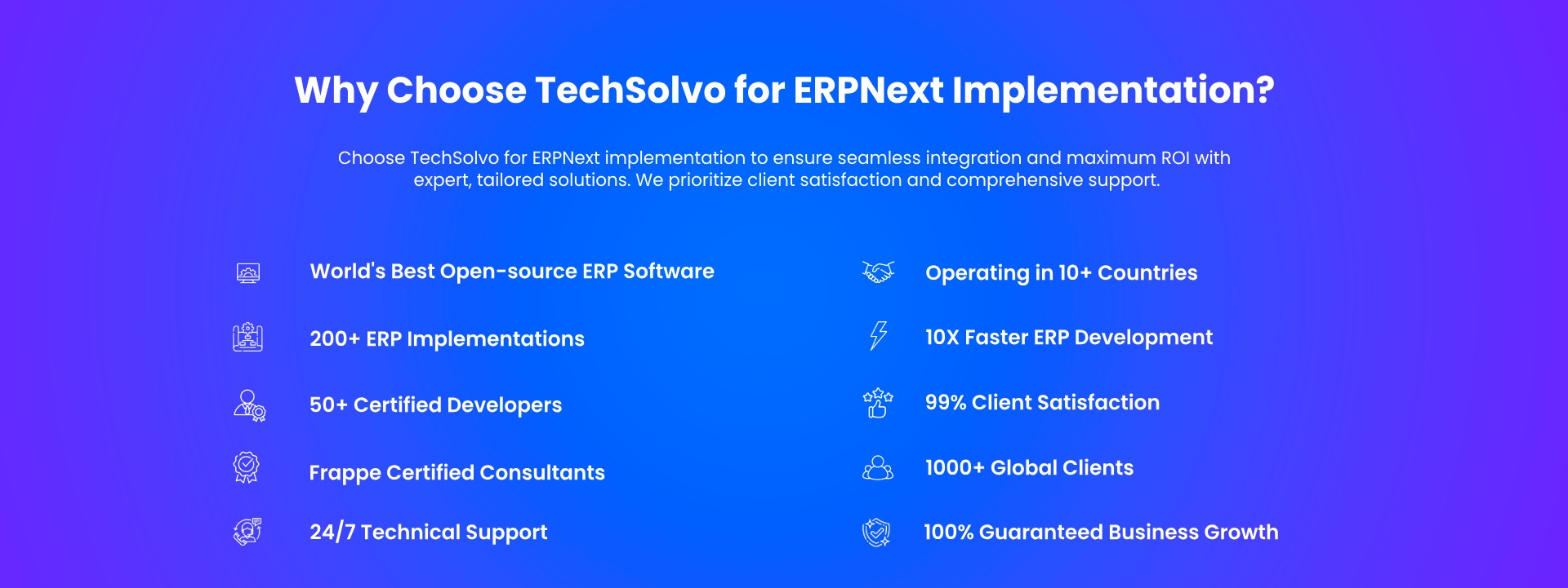 Why choose techsolvo for erpnext implementation